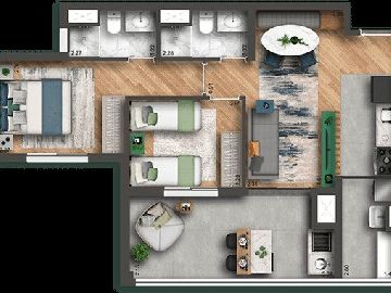 PLANTA TIPO 63M�