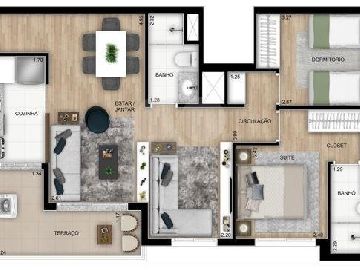 Apartamento 67m�