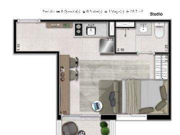 Studio 28,7m�