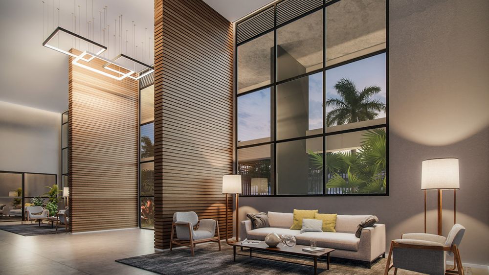 HALL SOCIAL COM P� DIREITO DUPLO