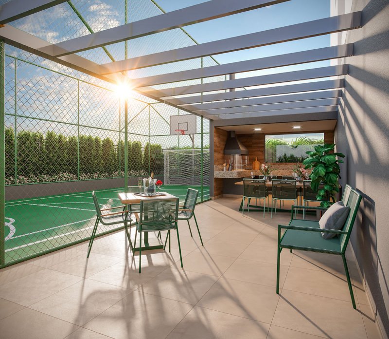 CHURRASQUEIRA E QUADRA