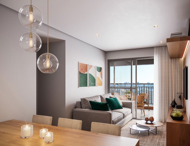 DECORADO 2 DORMS (1SUITE) 67m²