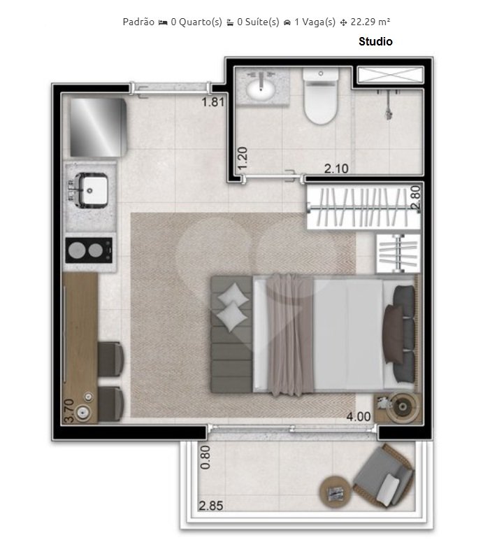 Studio 22,29m�