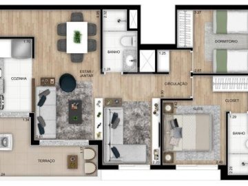 Apartamento 67m