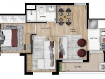 Apartamento 47m